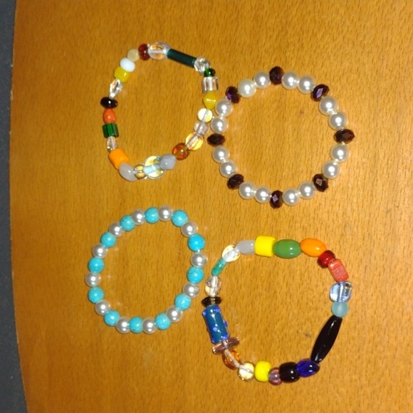 Handmade Gem Bracelet Lot - Picture 1 of 3